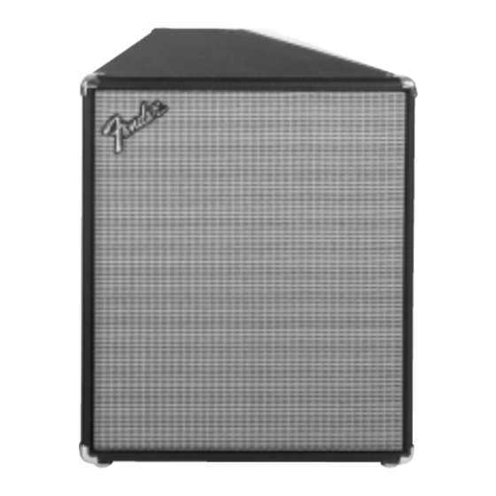 Fender XP 112 Gebruikershandleiding