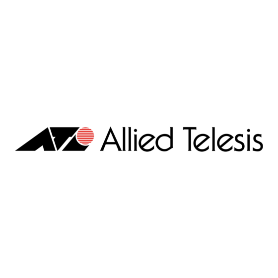 Allied Telesis AR400 Series Как настроить