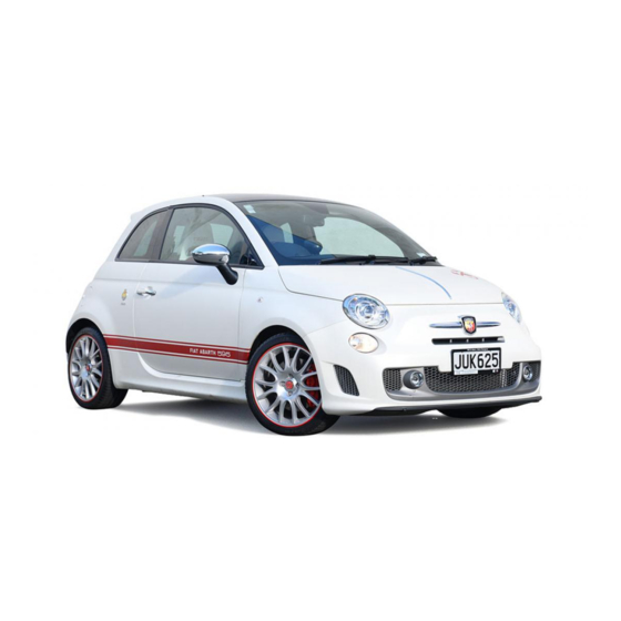 Abarth 595 2015 Scheda di istruzione del veicolo