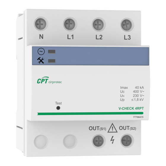 CPT V-CHECK 4RPT Instructions d'installation