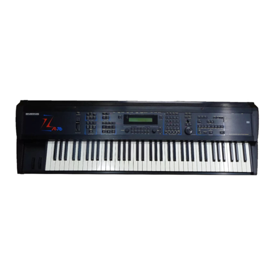 ENSONIQ MR-76 Manual de iniciação