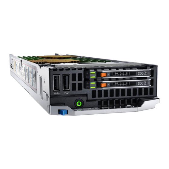 Dell PowerEdge FC430 Начало работы с системой