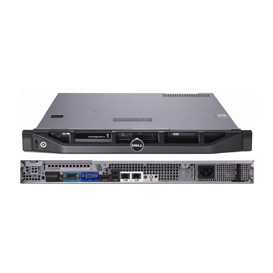 Dell PowerEdge R210 II Руководство по портфолио