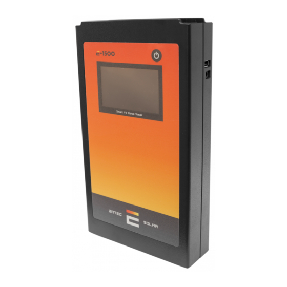 Entec Solar E-1000 Manual de inicio rápido