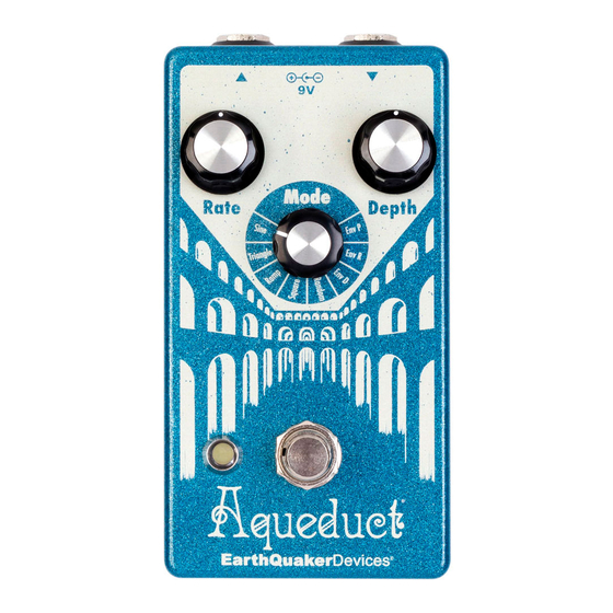 EarthQuaker Devices Aqueduct Manual de instrucciones