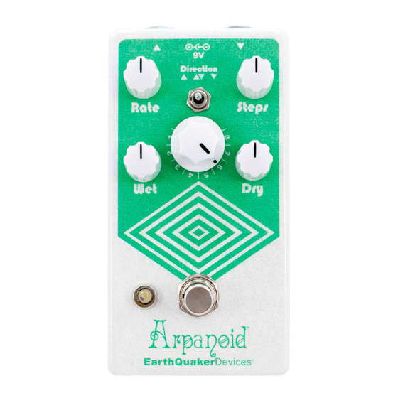 EarthQuaker Devices Arpanoid 操作マニュアル