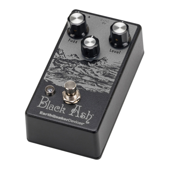 EarthQuaker Devices Black Ash Bedieningshandleiding