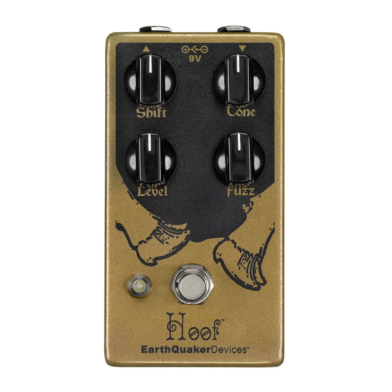 EarthQuaker Devices Hoof Panduan Pengoperasian