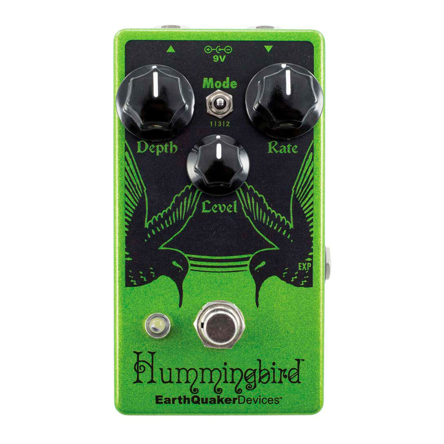 EarthQuaker Devices Hummingbird Bedieningshandleiding