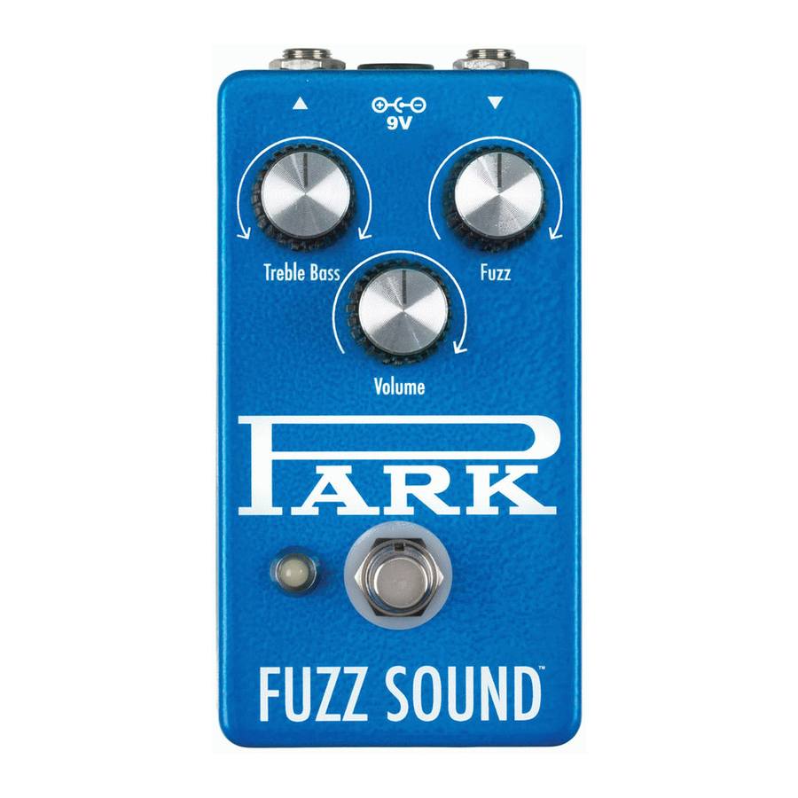 EarthQuaker Devices Park Fuzz Sound Bedieningshandleiding