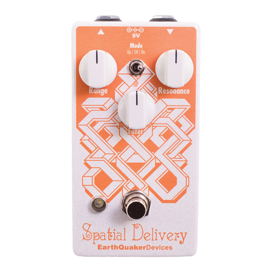 EarthQuaker Devices Spatial Delivery Instrukcja obsługi