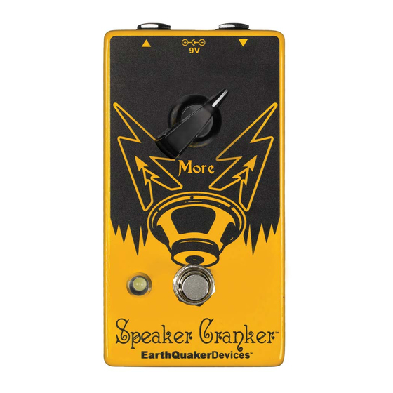 EarthQuaker Devices Speaker Cranker Bedieningshandleiding