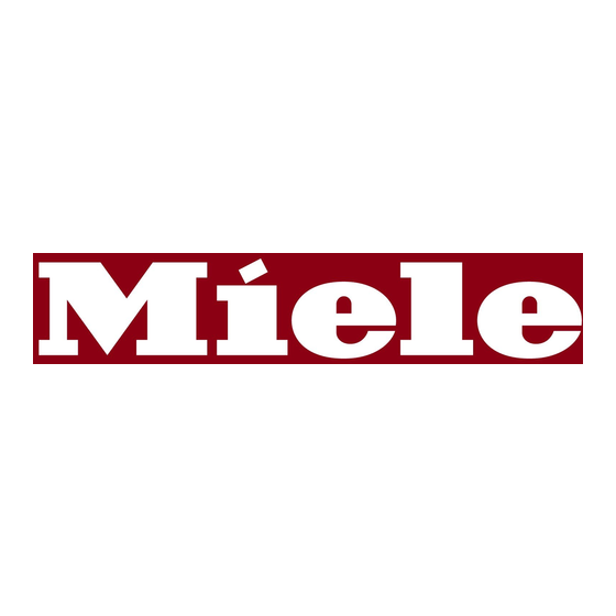 Miele 12 470 130 / 00 Skrócona instrukcja obsługi