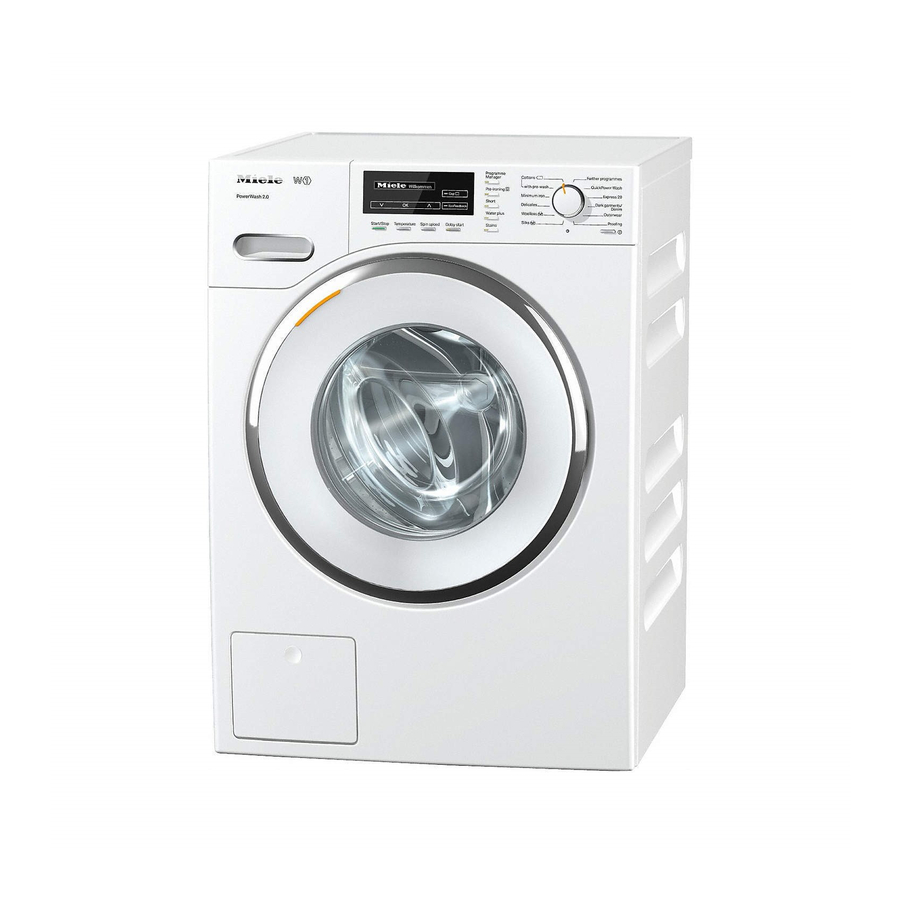 Miele W 4840 WASHING MACHINE Manual de instruções de montagem