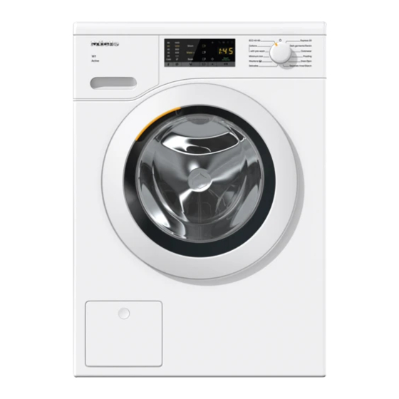 Miele WCA 020 Notas de instalación