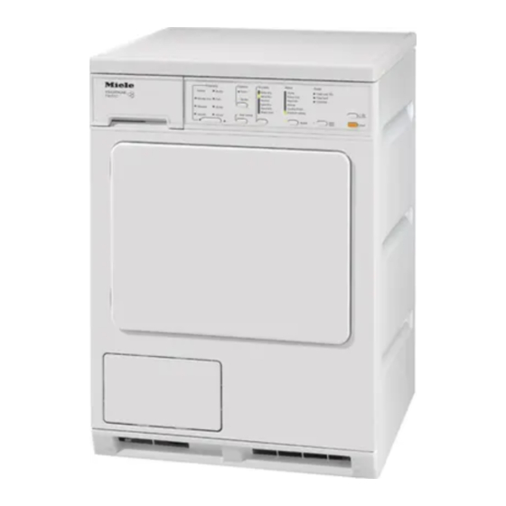 Miele T 1302  VENT ED DRYER - OPERATING 取扱説明書