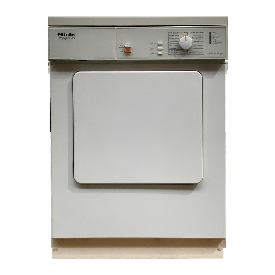 Miele T 490 Betriebsanleitung