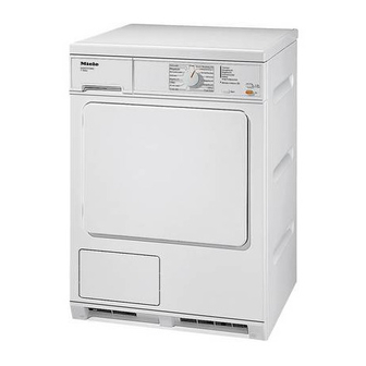 Miele T 494 C Інструкція з експлуатації Посібник з експлуатації