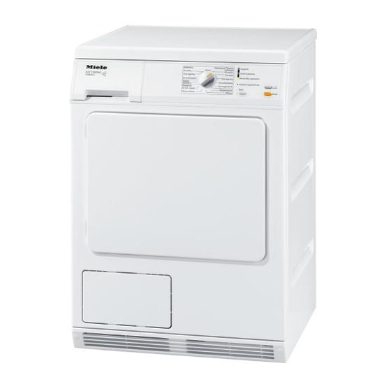 Miele T 8903 C Gebruiksaanwijzing