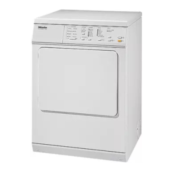 Miele T1403-VENTED DRYER Manuel d'utilisation