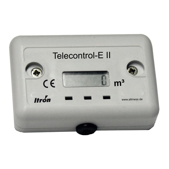 Allmess ITRON Telecontrol TC-E Manuale di installazione