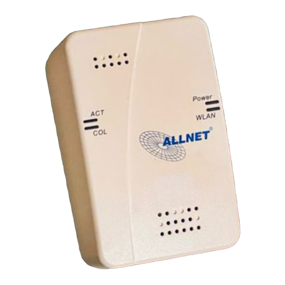 Allnet Powerline 802.11g Wireless Access Point ユーザーマニュアル