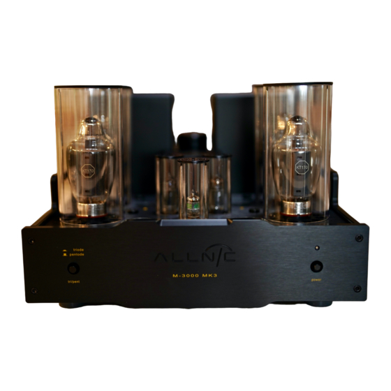 ALLNIC AUDIO M-3000 MK 3 Instrukcja obsługi