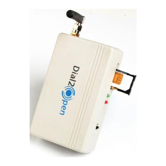 Dial2Open GSM-Micro LD Schnellstart-Handbuch