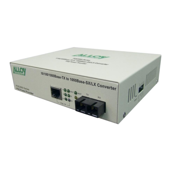 Alloy POE2000LC S Series Manual