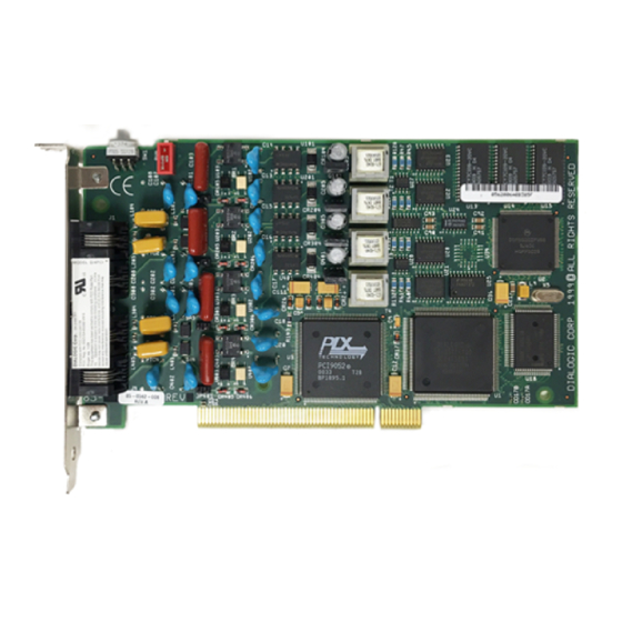 Dialogic D/4PCI Installation And Replacement