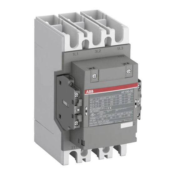 ABB AF190-30 Инструкция по эксплуатации