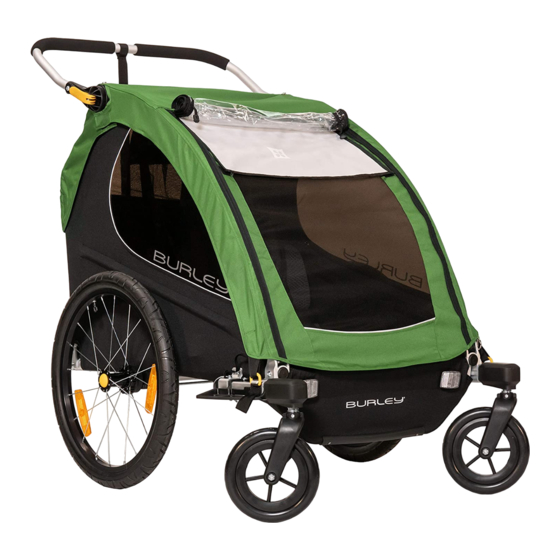 Burley 2-Wheel Stroller Kit Инструкция по эксплуатации и руководство по технике безопасности