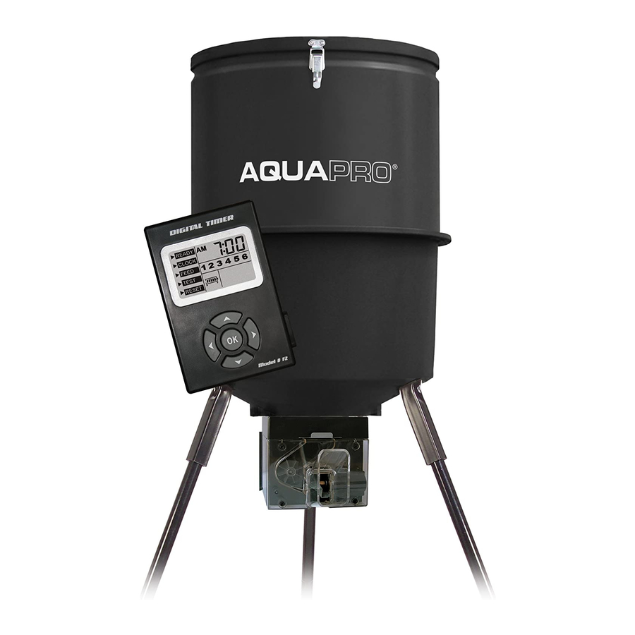 Aquapro Fish Feeders ADF-150DX Product Information Manual