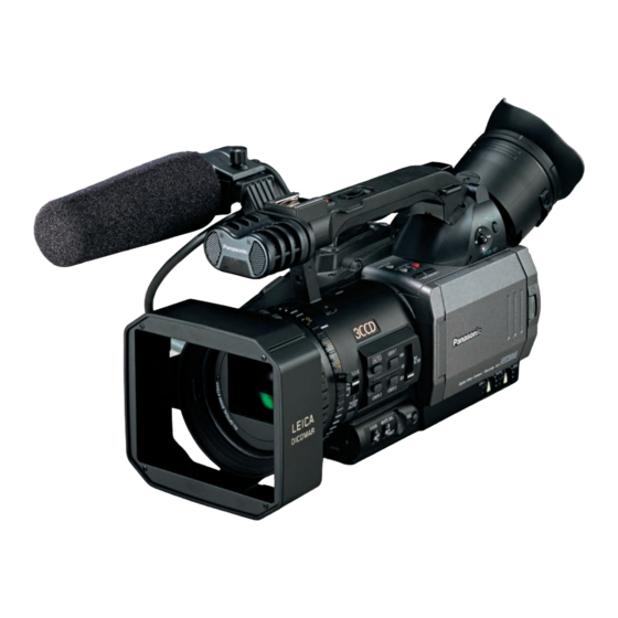 Panasonic AG-DVX100A - Pro 3-CCD MiniDV Proline Camcorder パンフレット＆スペック