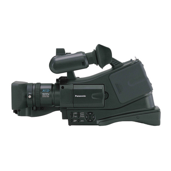 Panasonic AGDVC20P - 3 CCD DV CAMCORDER 사용 설명서