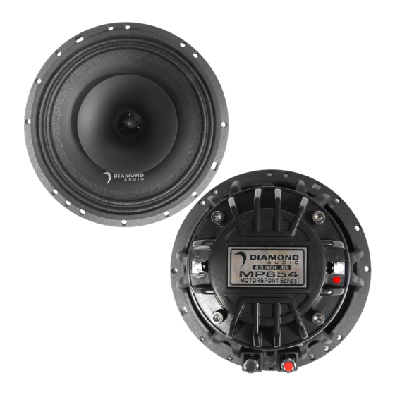 Diamond Audio MOTORSPORT MP654 Instrukcja obsługi