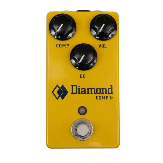 Diamond Guitar Pedals Comp Jr Manuale d'uso