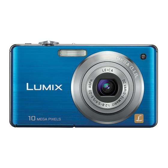 Panasonic DMC FS7G - Lumix Digital Camera (Английский) Основные инструкции по эксплуатации