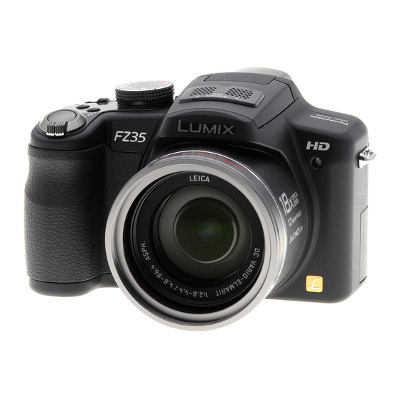 Panasonic DMC FZ35 - Lumix 12.1MP Digital Camera (Engels) Basishandleiding