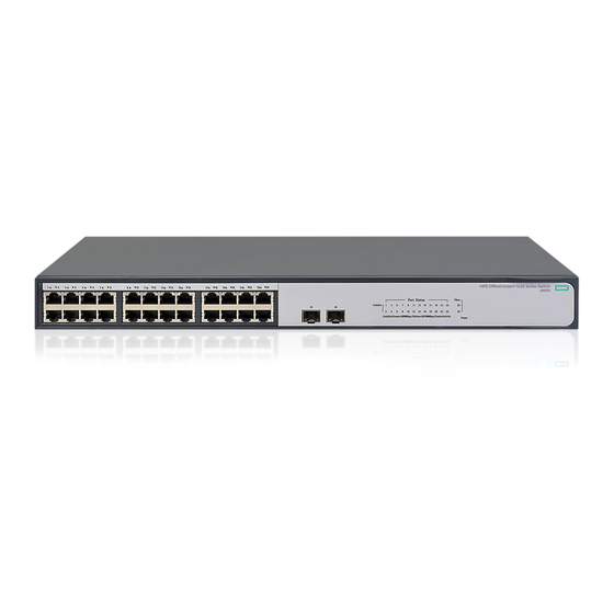 HP 1420-24G-2SFP+ Getting Started Manual