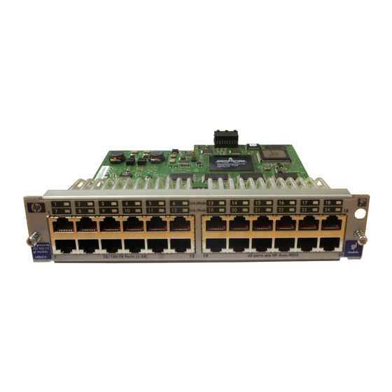 HP ProCurve Switch xl Module Panduan Instalasi