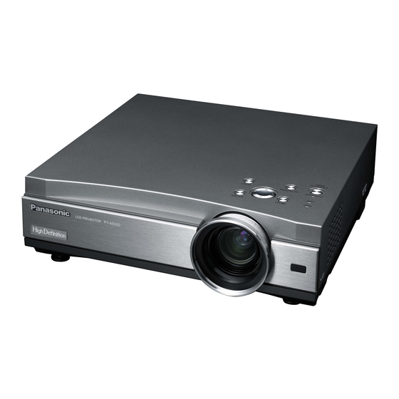 Panasonic PT-AE500E Brosur & Spesifikasi