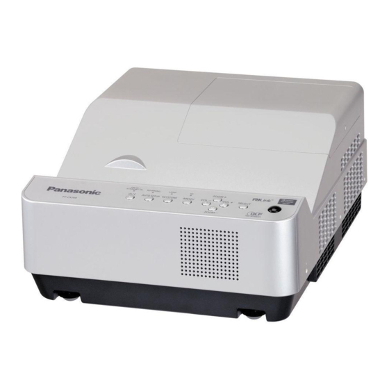 Panasonic PT-CW230E Panduan Petunjuk Pengoperasian