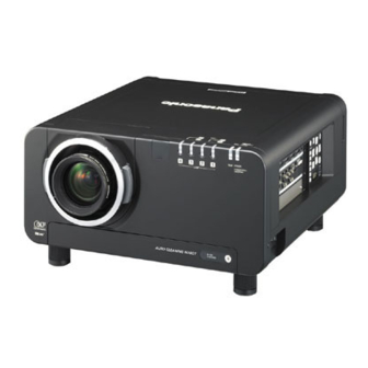 Panasonic PT-D5600E - XGA DLP Projector Manual de instalación y funcionamiento