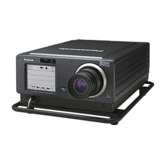 Panasonic PT-D9610E Panduan Petunjuk Pengoperasian