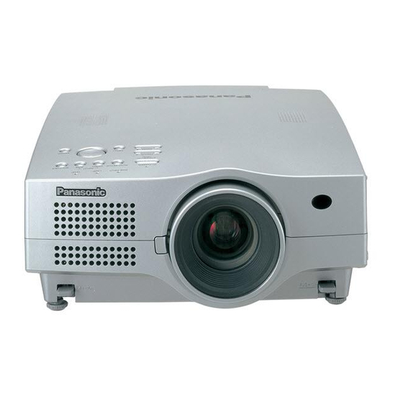 Panasonic PT-L780U Manual de Instruções