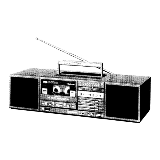 Panasonic RX-C20 Manuel d'entretien