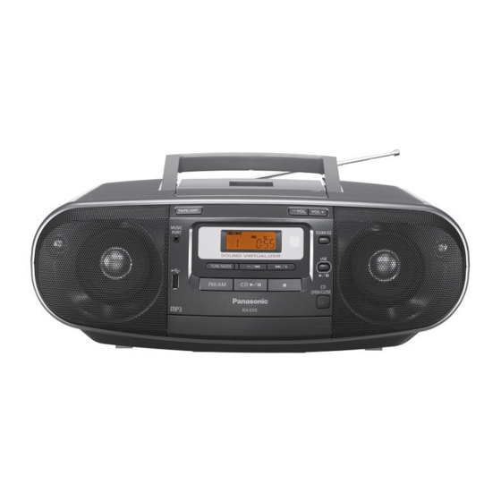 Panasonic RX-D55EE Manual de servicio