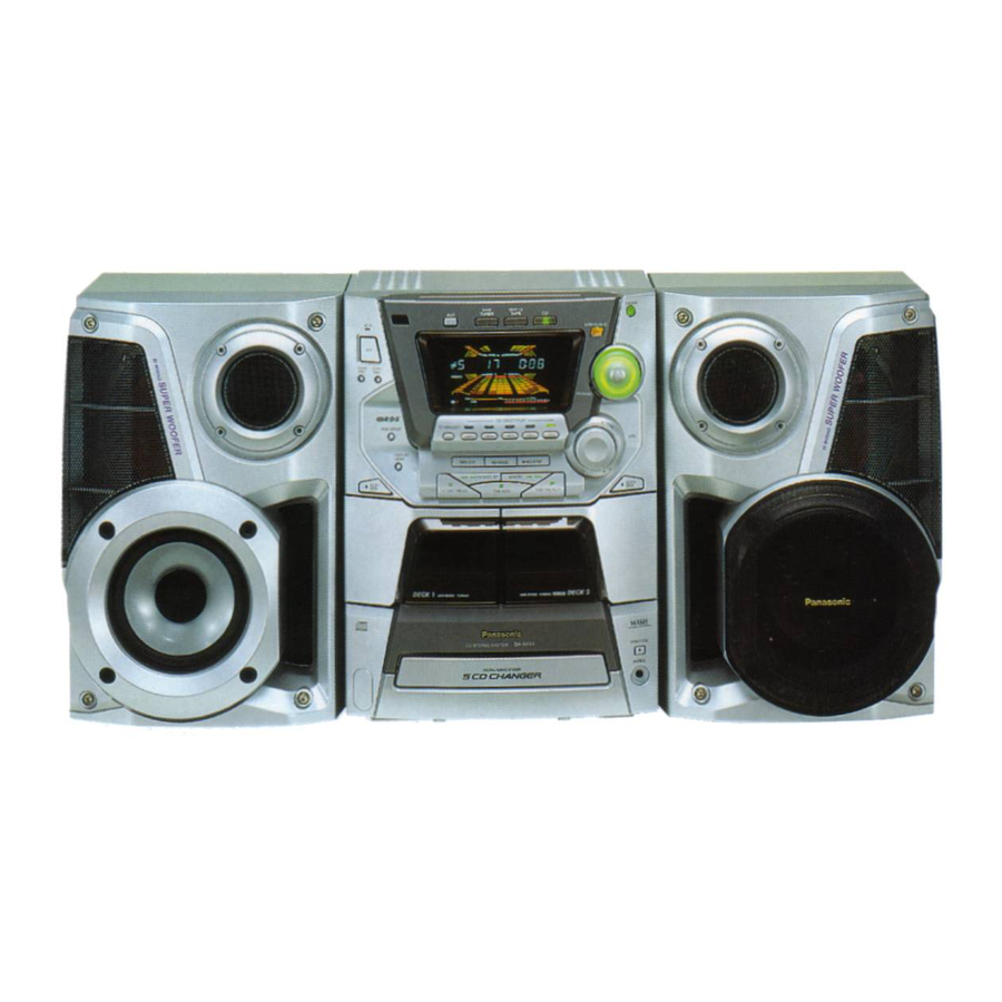 Panasonic SAAK22 - MINI HES W/CD-PLAYER Şematik Diyagramlar