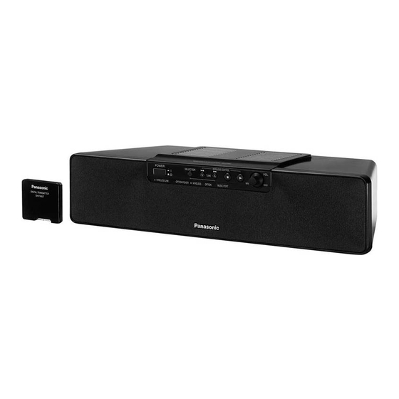 Panasonic SH-FX85 - Wireless Speaker Sys Operating Instructions Manual